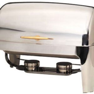 American Metalcraft 9 qt Stainless Steel Rectangular Adagio Chafer