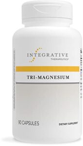 integrative therapeutics tri-magnesium - supports healthy bones & teeth* - supports cardiovascular & neurological function* - promotes calm* - 90 capsules