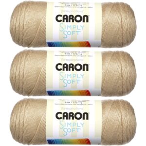 caron simply soft yarn solids (3-pack) bone h97003-9703