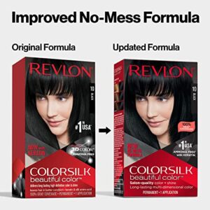 Revlon ColorSilk Beautiful Color, Soft Black [11] 1 ea ( Pack of 3)