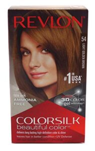 revlon colorsilk hair color 54 light golden brown 1 each ( pack of 3)