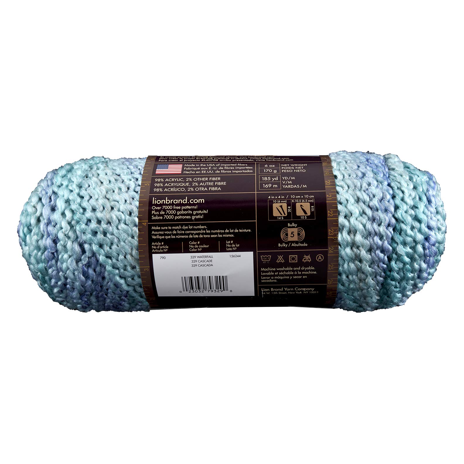 Lion Brand Homespun Yarn (329) Waterfall