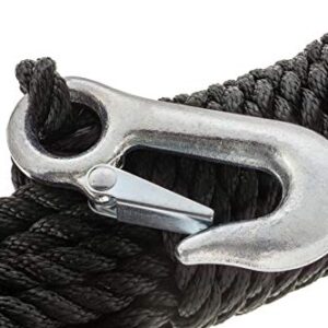 Attwood 11739-2 Poly Winch Rope with Steel Hook (3/8-Inch x 20-Feet)