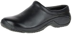 merrell men's encore gust slip-on shoe,smooth black leather,10 m us