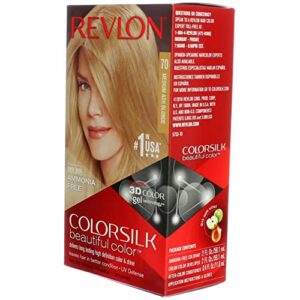 Revlon ColorSilk Hair Color 70 Medium Ash Blonde 1 Each