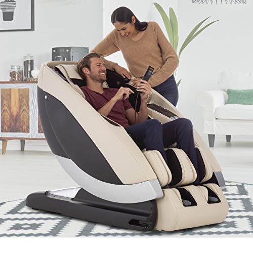 Human Touch Super Novo Zero Gravity Massage Chair - Virtual Therapist w/ Alexa, Cloud Touch Acupressure - 3D & 4D Full Body Massage, Stretch & Deep Tissue for Recovery - 38 Wellness Programs, Cream