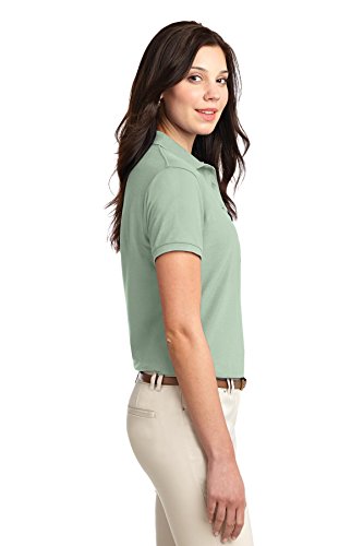 Port Authority Ladies Silk Touch Polo S Mint Green