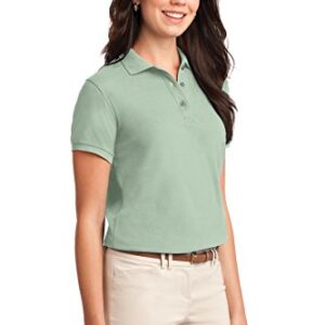 Port Authority Ladies Silk Touch Polo S Mint Green