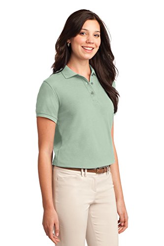 Port Authority Ladies Silk Touch Polo S Mint Green