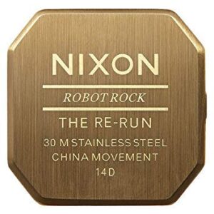 NIXON Re-Run A158 - All Gold - 30m Water Resistant Men's Digital Fashion Watch (38.5mm Watch Face, 18mm-13mm Stainless Steel Band)