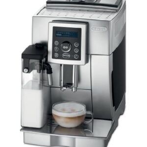 DeLonghi Compact Automatic Cappuccino, Latte and Espresso Machine, Silver