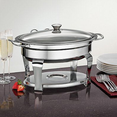 Tramontina Oval Chafing Dish Stainless Steel 4.2-Qt, 80205/548DS
