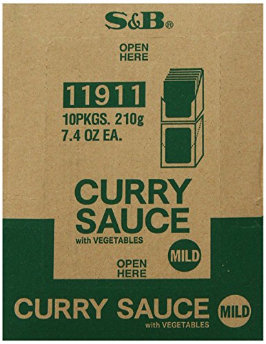 S&B Curry Sauce with Vegetables Mild, 7.4-Ounce (Pack of 10)