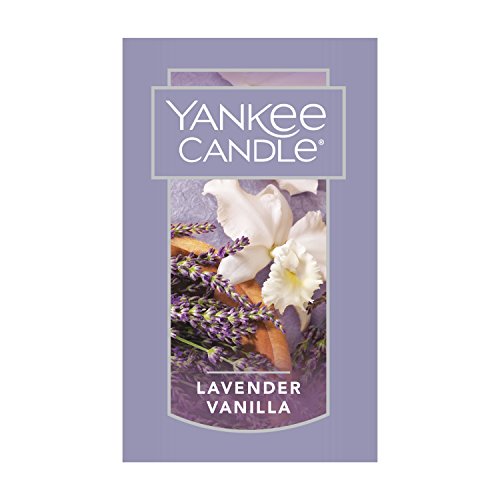 Yankee Candle Lavender Vanilla Scented, Classic 22oz Large Jar Single Wick Candle, Over 110 Hours of Burn Time