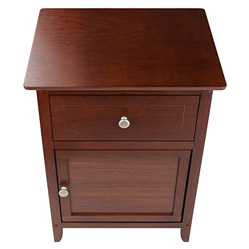 Winsome Wood Eugene Accent Table, Walnut