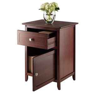 Winsome Wood Eugene Accent Table, Walnut