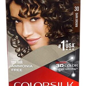 Revlon ColorSilk Hair Color, 30 Dark Brown 1 ea