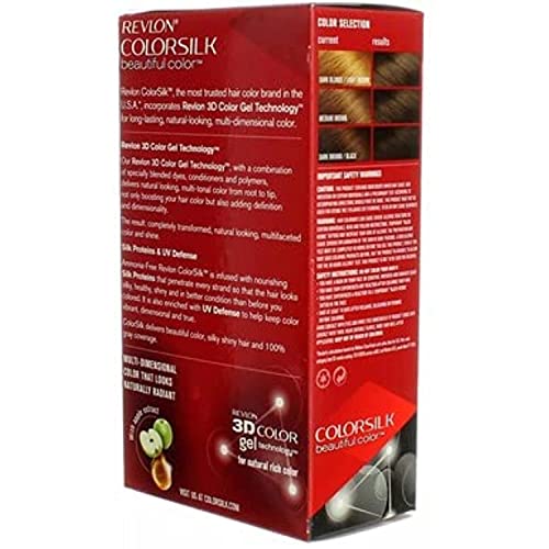 Revlon ColorSilk Hair Color, 30 Dark Brown 1 ea