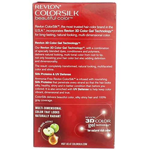 Revlon ColorSilk Hair Color, 30 Dark Brown 1 ea