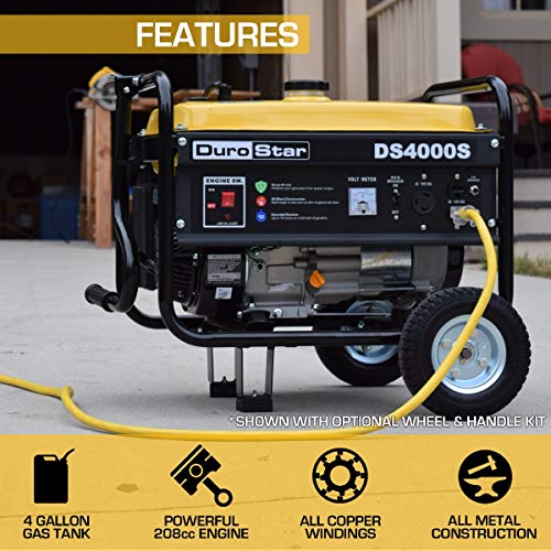 DuroStar DS4000S Portable Generator, Yellow/Black