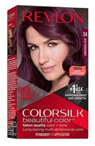 revlon colorsilk #34 deep burgundy (pack of 3)