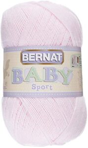 bernat baby big ball sport yarn, 12.3 oz, gauge 3 light, 100% acrylic, baby pink,16312121420
