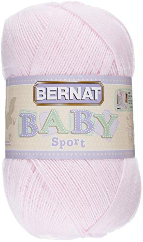 Bernat Baby Big Ball Sport Yarn, 12.3 oz, Gauge 3 Light, 100% Acrylic, Baby Pink,16312121420