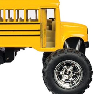 🚌 KiNSFUN 5" Monster School Bus Die Cast Metal Model Toy Car w/ Pullback Action