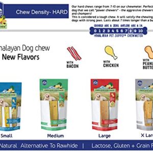 Himalayan Dog Chew Original Yak Cheese Dog Chews, 100% Natural, Long Lasting, Gluten Free, Healthy & Safe Dog Treats, Lactose & Grain Free, Protein Rich, Mixed Sizes, Dogs 65 Lbs & Smaller