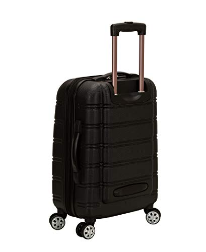 Rockland Melbourne Hardside Expandable Spinner Wheel Luggage, Black, Carry-On 20-Inch