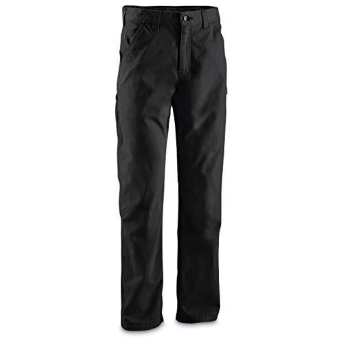 Carhartt Men's Relaxed Fit Twill Utility Work Pant, Black, 34W x 32L