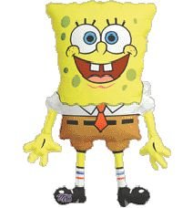 balloons by post large 29 inch spongebob squarepants balloon (uninflated)