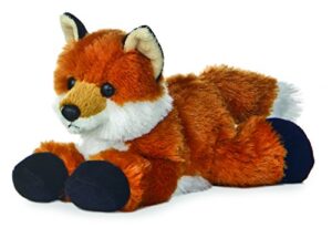 aurora® adorable mini flopsie™ foxxie™ stuffed animal - playful ease - timeless companions - orange 8 inches