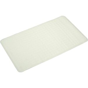 rubbermaid commercial safti-grip bath mat, large, white, fg704104wht