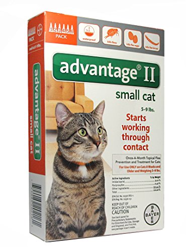 Advantage II Topical Flea Treatment for Cats 5-9 lbs. 6doses