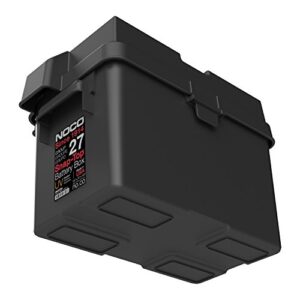 NOCO Snap-Top HM327BKS Battery Box, Group 27 12V Outdoor Waterproof Battery Box for Marine, Automotive, RV, Boat, Camper and Travel Trailer Batteries