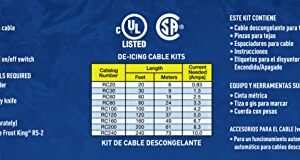 Frost King RC200 Automatic Electric Roof Cable Kits, 120V x 1000W x 200Ft, Black