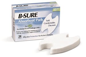 b-sure absorbent pads, pack of 24