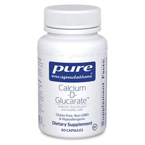 pure encapsulations calcium-d-glucarate | supplement to support cellular health in the liver, lungs, breast, and colon* | 60 capsules