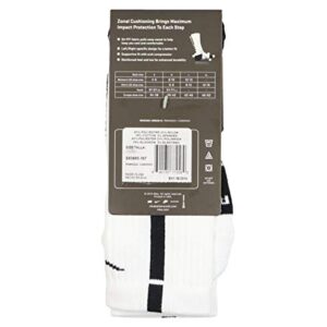 Nike Dri-Fit Elite Basketball Socks (Medium, White/Black/(Black))