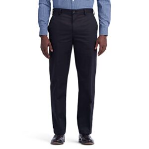 izod men's american chino (inert flat-front or pleated) classic-fit pants, black, 36w x 30l