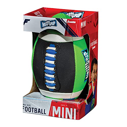 Franklin Sports Mini Sponge Foam Football - Grip-Tech Youth Football with Sift and Tacky, Easy Grip Cover - Perfect for Small Kids (Colors May Vary)