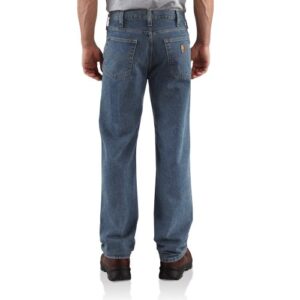 Carhartt Men's Relaxed Straight Denim Five Pocket Jean,Deepstone,34 x 32