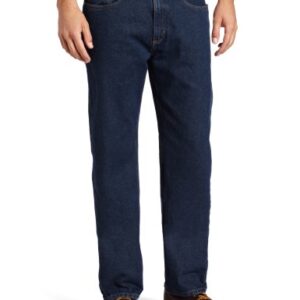 Carhartt Men's Traditional Fit Denim Five Pocket Jean,Dark Vintage Blue (Closeout),40 x 32