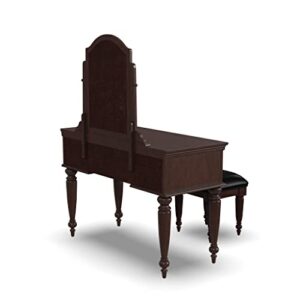 Lafayette Cherry Vanity Table and Bench by Home Styles