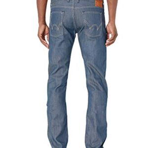 Edwin Men's 5 Pocket Japanese Red Selvage Slim Jean, Raw State Grey Cast, 33x34