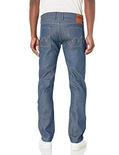 Edwin Men's 5 Pocket Japanese Red Selvage Slim Jean, Raw State Grey Cast, 33x34