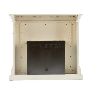 SEI Furniture Sicilian Harvest Traditional Style Electric Fireplace, Ivory