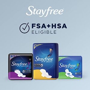 Stayfree Maxi Pads for Women, Super - 66 Count