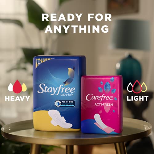 Stayfree Maxi Pads for Women, Super - 66 Count